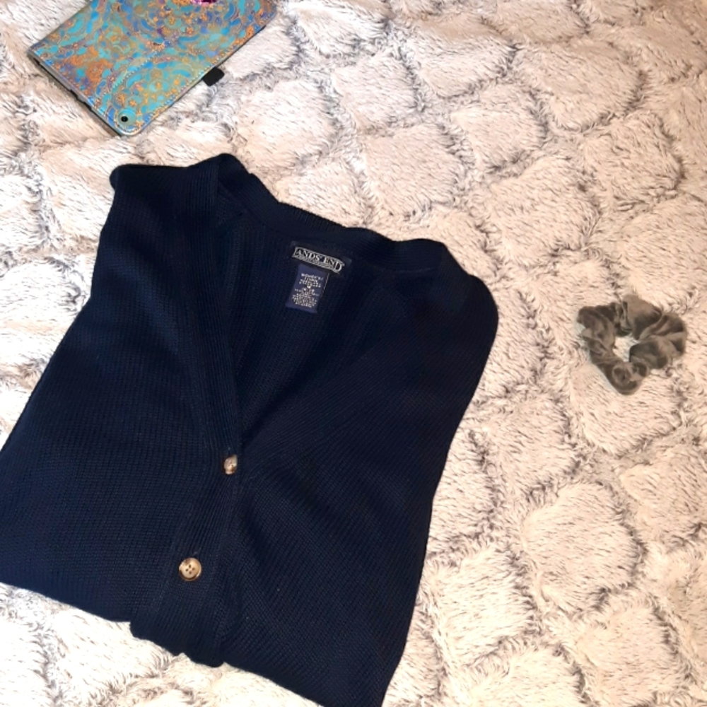 100% Cotton Lands End Cardigan